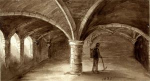 The Crypt under Bench Street 1836 by Rev J Maule. Dover Museum