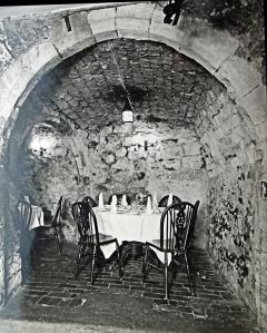 Interior of the Crypt Restaurant, Bench Street circa1960s. Dover Library
