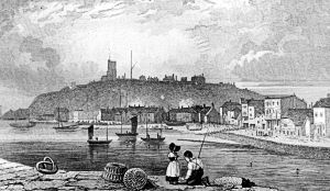 Folkestone about the time Folkestone Harbour was bought by South Eastern Railway Company. Museum