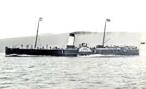 Lord Warden - Paddle Steamer 1890 built by Laird Bros in 1847. Dover Museum