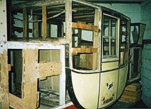 Frame of a coach in the process of being restored. Courtesy of Tony Newton