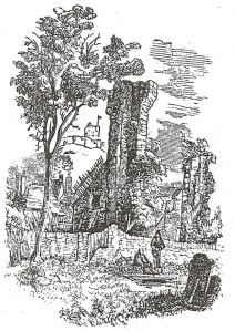 St Martin-le-Grand ruins by William Burgess. Dover Museum