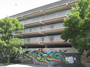 St James Lane multi-storey Car Park - now derelict. LS2014