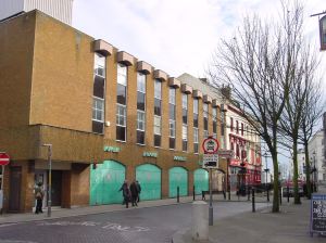 Centurion House Dover Indoor Market Bench Street boarded up as it was for years. AS