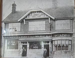 Grapes - circa 1893 , William Gray licensee and his wife at the doors