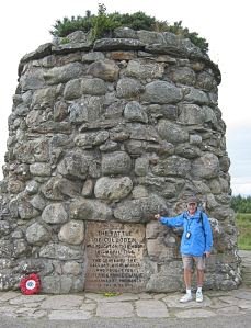 Memorial cairn on the site, near Inveness, where the Battle of Culloden took place 16 April 1746