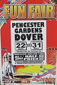 Poster for the Annual Fun Fair in Pencester Gardens. LS 2014