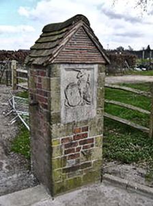 Kent Playing Fields Association - King George V Field Pillar. KPFA