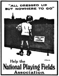 National Playing Fields Association advert c1930