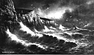 Cliffs at Dover c1880s by R K Newton. Dover Museum