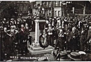 Captain Matthew Webb - Unveiling of the Dover Memorial by Lord Desborough 3 June 1910 Clarence Lawn. Thanks to David G Atwood