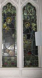 St Vincent Sisters of Charity depicted in one of St Paul's Church windows. LS 2011