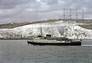 Swingate Towers from the Sea, Konings Albert and Langdon Boarracks on left. Henry A Hoover 1948