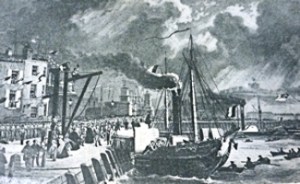 Embarking on a Packet ship 1846. Grasemann & McLachlan