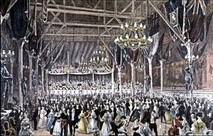 Wellington Pavilion - the Ball by William Burgess 1839. Dover Museum