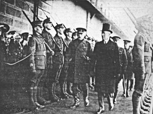 The arrival of American President Woodrow Wilson at Admiralty Pier on 26 December 1918. Dover Museum