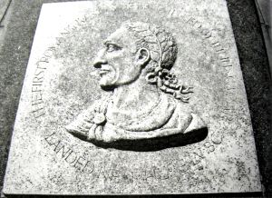 Memorial of Julius Ceasar landing place on the Strand at Walmer