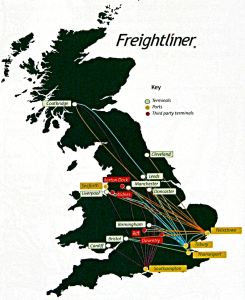 Freightliner Service that did not include the Channel Ports