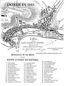 Map of Dover 1843. Dover Libary