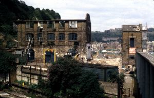 Packet Yard, Snargate Street during demolition in 1991-92. Dover Museum