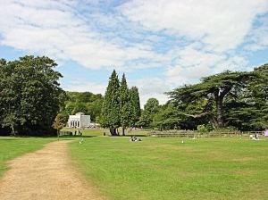 Kearsney Abbey - the white building is the former billiard room now a tea room. Alan Sencicle