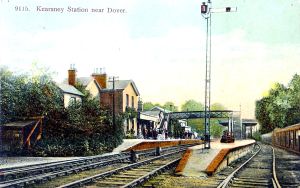Kearsney Station c1900. Eveline Larder