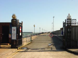 The entrance to the Prince of Wales Pier before it was close on 1 October 2015. Alan Sencicle 