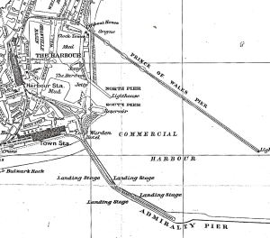 SECR proposed railway line from Harbour Station to Prince of Wales Pier c1900