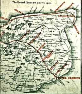 London, Chatham and Dover Railway line between Canterbury and Dover. Dover Museum