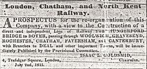 London, Chatham and North Kent Railway 14.10.1845
