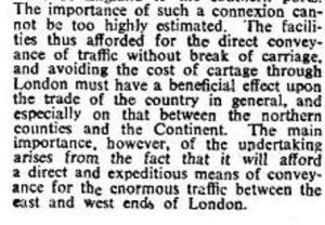Report justifying the Metropolitan Extension to LCDR shareholders January 1863