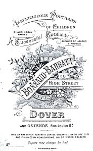 Photographer - Bonnaud-Barratt 50 High Street. Dover Library