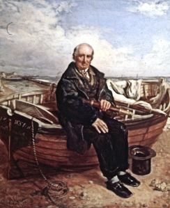 Pilot William Waters senior painted by his son, artist William Waters. Dover Museum