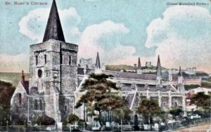 St Mary's Church by Martin Jacolette following demolition of neighbouring properties.