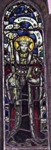 Edward the Confessor window, SS Peter & Paul Church, Charlton. LS 2011