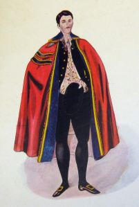 Baron of the Cinque Ports Costume worn by Wollaston Knocker at the coronation of Edward VII 1902. Dover Library