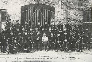 Broadlees Military Prison, Langdon Cliff, Governor and Staff. Dover Library