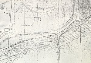 Langdon Convict Prison / Broadlees Military Prison Langdon Cliff Map c 1903 showing location notereservoir caption & the proposed road to St Margarets. Dover Library