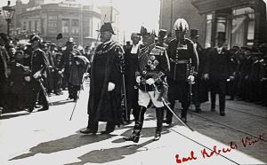 Field Marshall Lord Frederick Roberts (1832-1914) being given the Honorary Freedom of Dover 28 August 1902. Dover Museum
