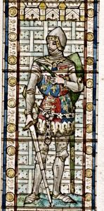 Lord Warden Edmund Langley - Edward Astley window, Connaught Hall design by H W Lonsdale 1892. Dover Museum