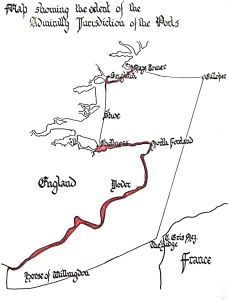 The Lord Warden's jurisdiction as the Admiral of the Cinque Ports.