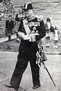 Sir Winston Churchill installed as the Lord Warden of the Cinque Ports in 1946. Dover Express