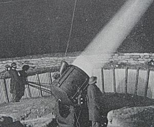 Manning serchlights against enemy aircraft. Government pamphlet c1940. Doyle Collection