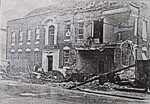 Police Station, Park Street, November 1940 after a bombing raid. Kent Police