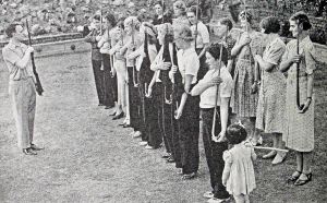 Womens' Voluntary Defence Corps in training. From a British Government leaflet. Doyle Collection