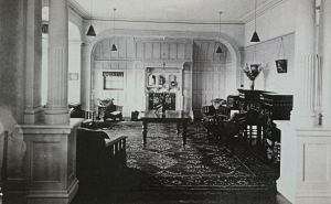 Kearsney Court lounge when a nursing Home c1930s. Harding Family 