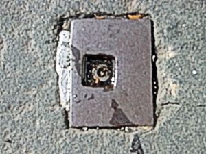 Park Street shop blind holder permitted under an 1815 ruling and inserted in 1861. Alan Sencicle