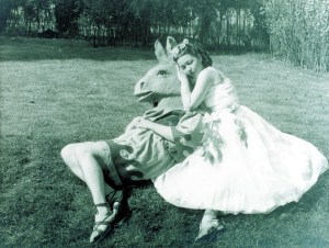 Another of Dover Players productions at Kearsney Abbey, Shakespeare's Midsummer Nights Dream. Ray Warner for Lambert Weston. Dover Museum