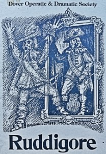 The programme cover for DODS 1989 annual major show, Ruddigore, in Connaught Hall in 1989. George &amp; Julie Ruck