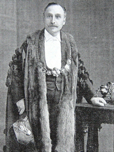 Walter L Emden Mayor of Dover 1907-1909, builder of theatres and ensured the success of the 1908 Dover Pageant by including all the local thespians who wished to take part. 